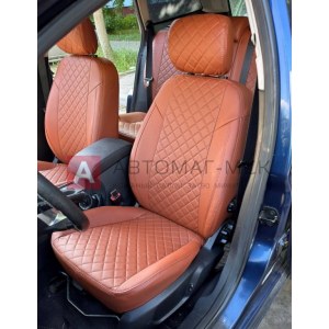 Чехлы из экокожи с ромбом на Mondeo 4 (Автопилот)