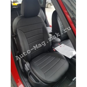 Чехлы из экокожи на KIA Soul 2 (фабрика Автопилот)