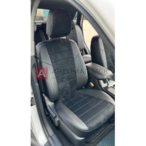Чехлы с алькантарой для KIA Sorento 2 (Автопилот)