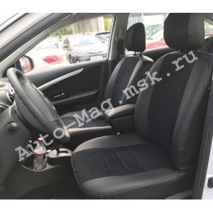 Чехлы с алькантарой Nissan Almera G15 (Автопилот)