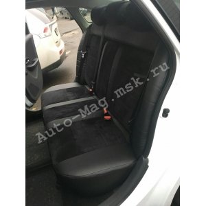 Чехлы с алькантарой Nissan Almera G15 (Автопилот)