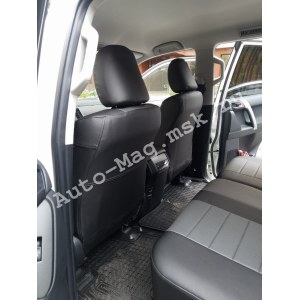 Чехлы из экокожи на Toyota Prado 150 (Автопилот)