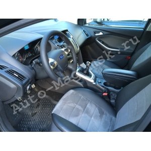 Чехлы с алькантарой на Ford Focus 3 (Автопилот)