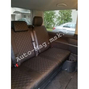 Чехлы из экокожи с ромбом VW Multivan Т6 (Автопилот)