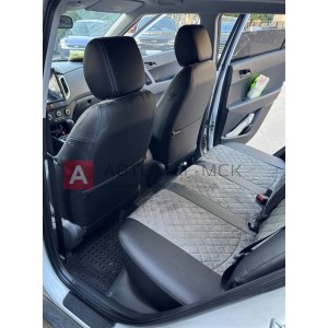 Чехлы с алькантарой ромб на Hyundai Creta (Автопилот)