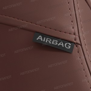 Чехлы из экокожи с ромбом Skoda Octavia A7 (Автопилот)