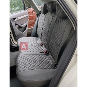 Чехлы из экокожи с ромбом на Audi Q3 (Автопилот)