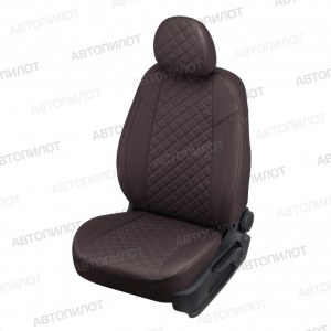 Чехлы из экокожи с ромбом на Audi Q3 (Автопилот)