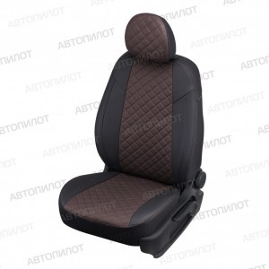 Чехлы из экокожи с ромбом на Audi Q3 (Автопилот)