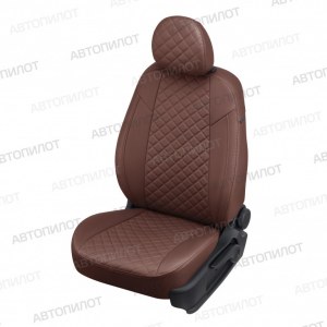 Чехлы из экокожи с ромбом на Audi Q3 (Автопилот)