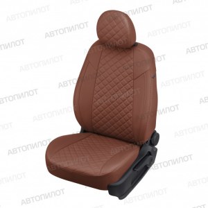 Чехлы из экокожи с ромбом на Audi Q3 (Автопилот)
