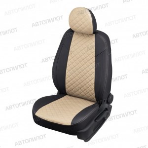 Чехлы из экокожи с ромбом на Audi Q3 (Автопилот)