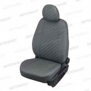 Чехлы из экокожи с ромбом на Ford Focus 2 (Автопилот)