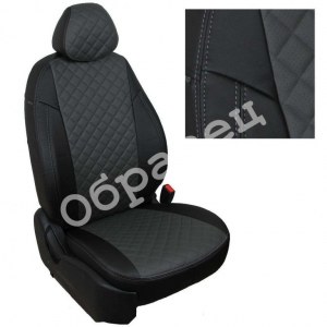 Чехлы из экокожи ромб на KIA Sportage 3 (Автопилот)