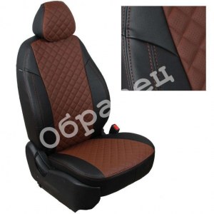 Чехлы из экокожи ромб на KIA Sportage 3 (Автопилот)