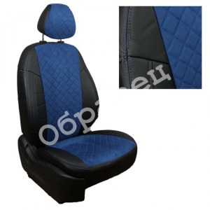 Чехлы с алькантарой ромб на KIA Sportage 3 (Автопилот)