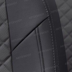 Чехлы из экокожи с ромбом на X-Trail T31 (Автопилот)