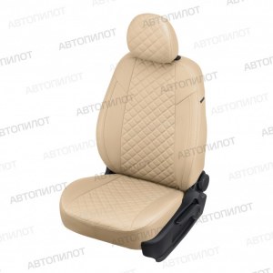 Чехлы из экокожи с ромбом на X-Trail T31 (Автопилот)