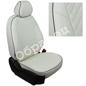 Чехлы из экокожи с ромбом на Qashqai j10 (Автопилот)