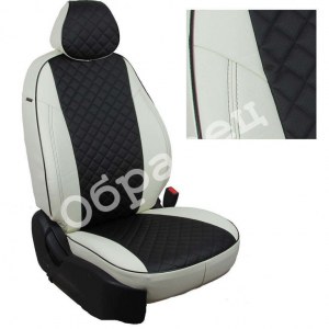Чехлы из экокожи с ромбом на Qashqai j10 (Автопилот)