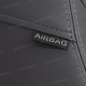 Чехлы из экокожи с ромбом Renault Logan 2 (Автопилот)