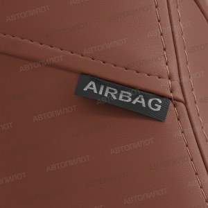 Чехлы из экокожи с ромбом Renault Logan 2 (Автопилот)