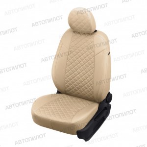 Чехлы с алькантарой ромб KIA Soul 3 (Автопилот)