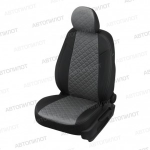 Чехлы с алькантарой ромб KIA Soul 3 (Автопилот)