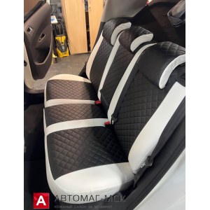 Чехлы из экокожи с ромбом Peugeot 308 (Автопилот)