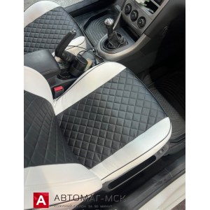 Чехлы из экокожи с ромбом Peugeot 308 (Автопилот)
