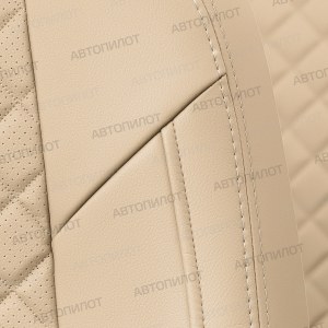 Чехлы из экокожи с ромбом для Astra J (Автопилот)