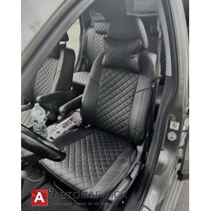 Чехлы из экокожи с ромбом Honda CR-V 3 (Автопилот)