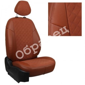 Чехлы с алькантарой ромб Cooper F56 (Автопилот)