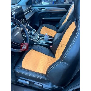 Чехлы из экокожи на Haval M6 (литой модуль)